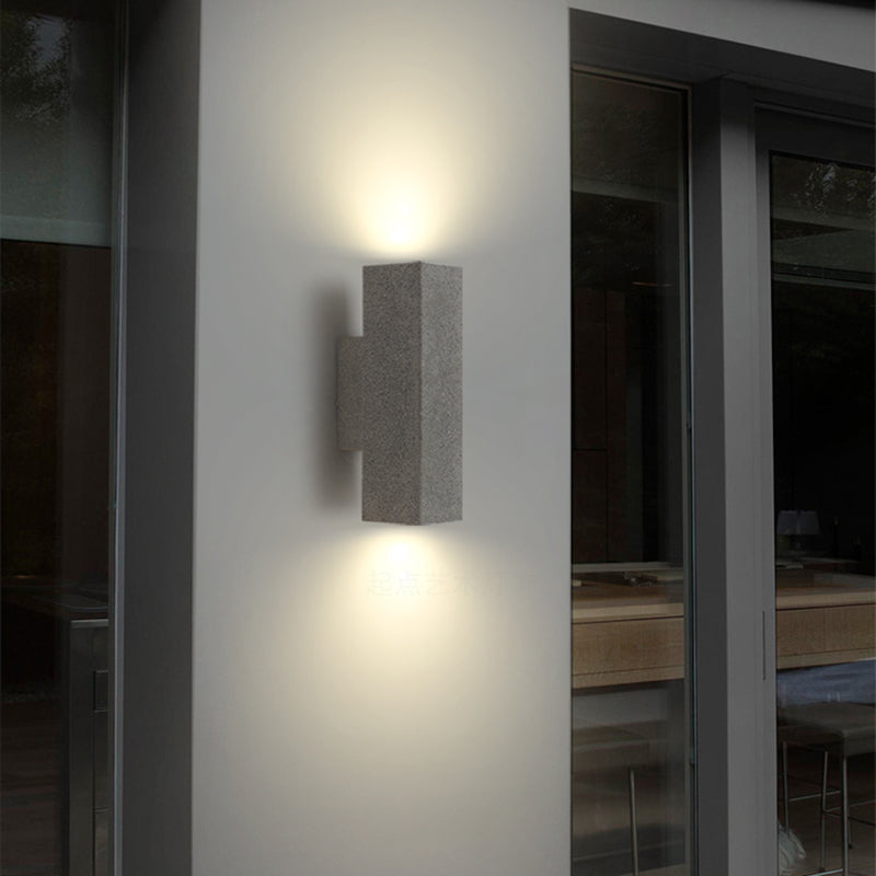 Contemporary Cement Wall Sconces Lighting Minimalist Wall Washer for Outdoor
