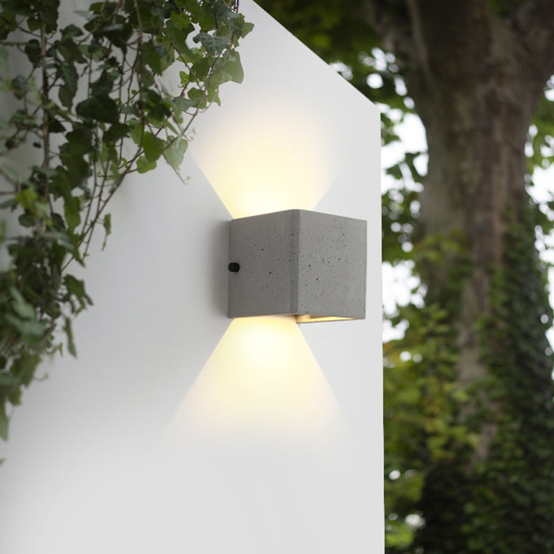 Modern Wall Light Fixture Simple Cement Wall Washer for Outdoor Hallway