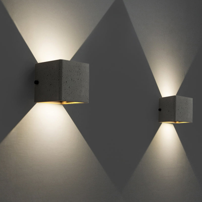 Modern Wall Light Fixture Simple Cement Wall Washer for Outdoor Hallway