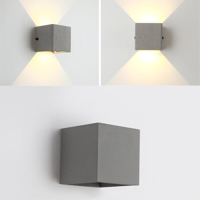 Modern Wall Light Fixture Simple Cement Wall Washer for Outdoor Hallway