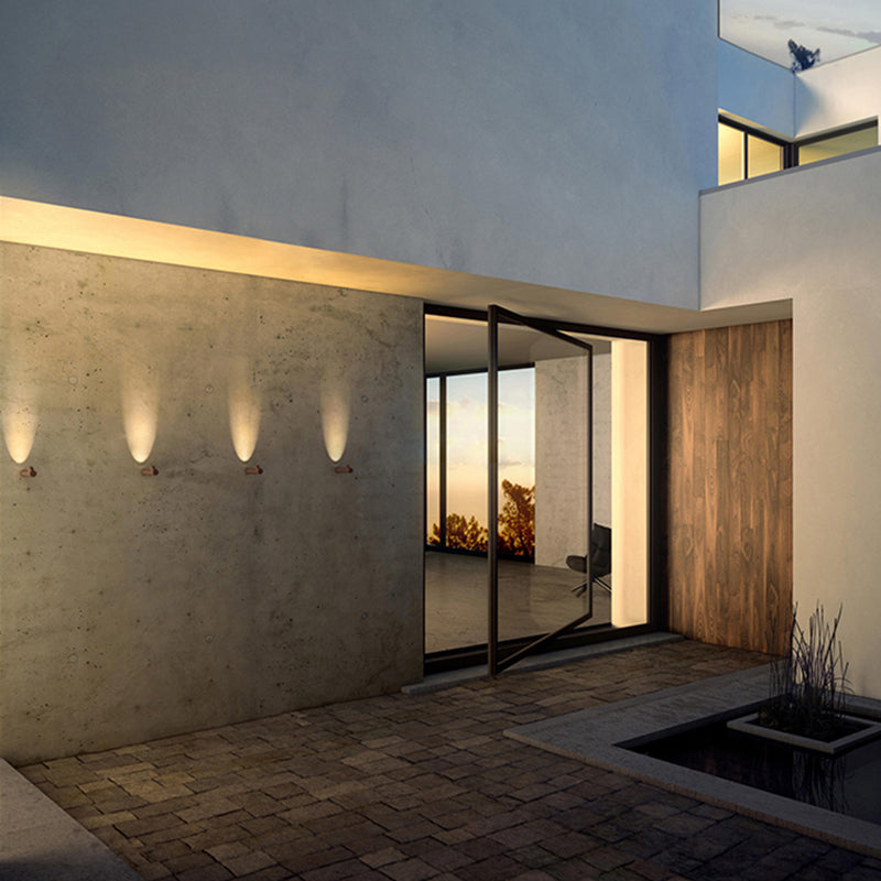 Modernos apliques al aire libre lavadora de pared para la pared con metal para el pasillo