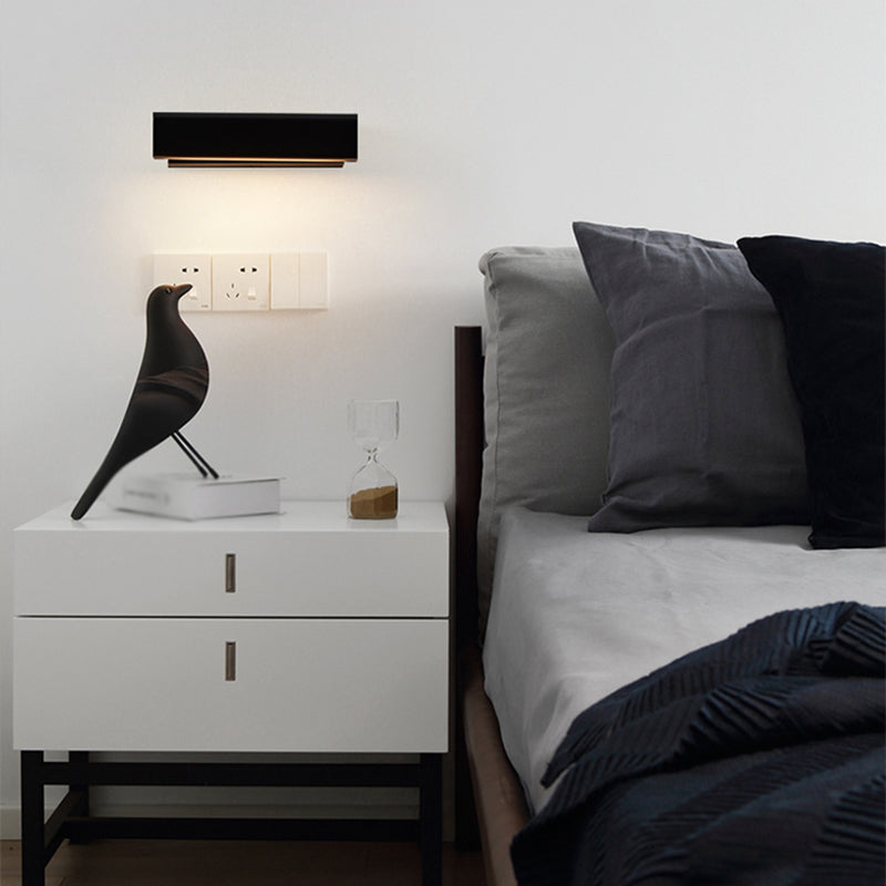 Contemporary Simple Metal Wall Sconce 1 Light Rectangular Wall Light for Living Room