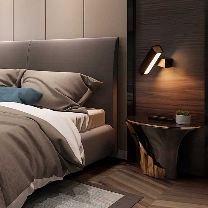 Contemporary Simple Metal Wall Sconce 1 Light Rectangular Wall Light for Living Room