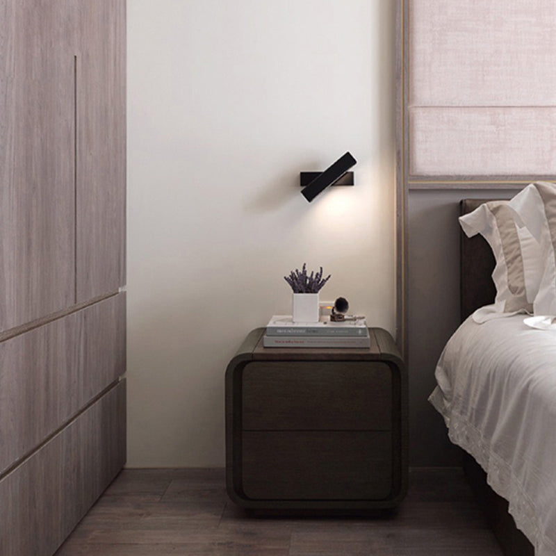 Contemporary Simple Metal Wall Sconce 1 Light Rectangular Wall Light for Living Room