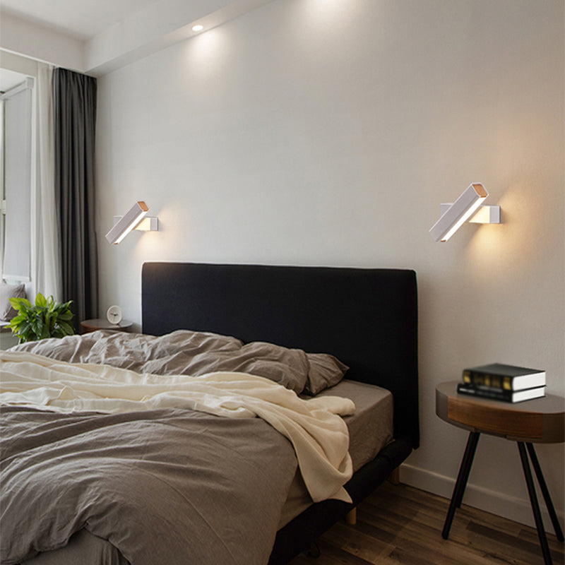 Contemporary Simple Metal Wall Sconce 1 Light Rectangular Wall Light for Living Room