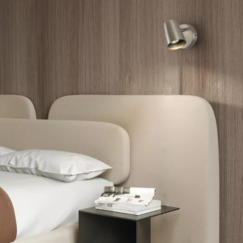 Dormitorio luminosos simples luminosos 1 iluminación de pared giratoria de metal ligero