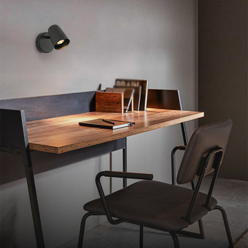 Dormitorio luminosos simples luminosos 1 iluminación de pared giratoria de metal ligero