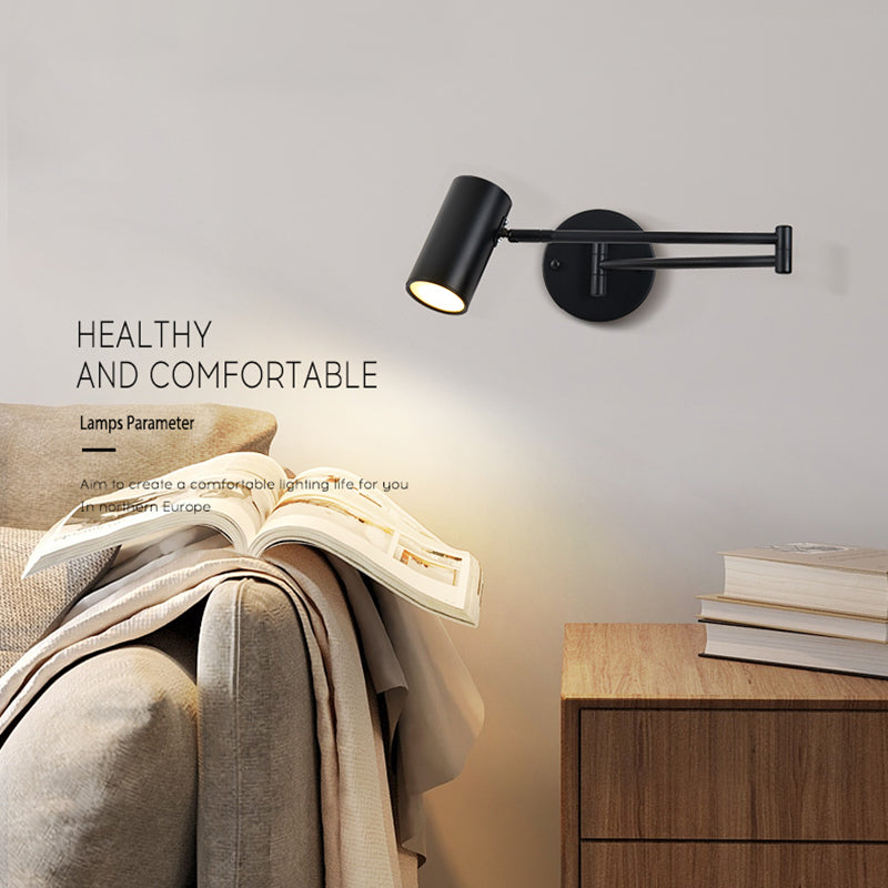 Living Room Wall Sconce Simple Adjustable 1 Light Wall Mounted Light Fixture