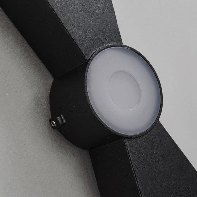 Contemporary Metal Wall Sconce Led 3 Light Wall-washer Light for Outdoor