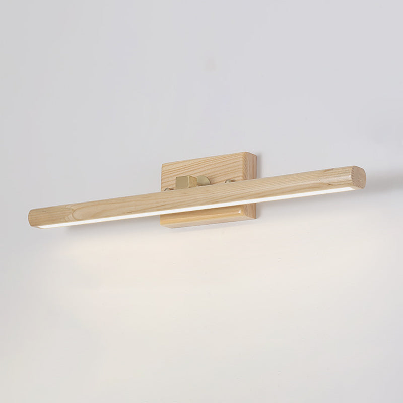 Modern Wooden Makeup Mirror Light Rotatable LED Mirror Lamp Fixture for Bathroom