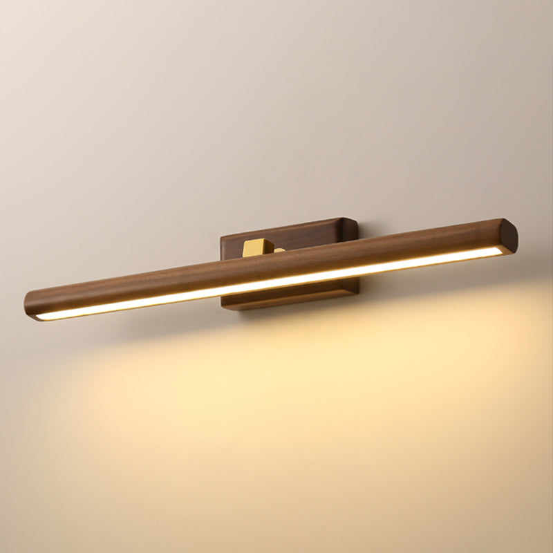 Modern Wooden Makeup Mirror Light Rotatable LED Mirror Lamp Fixture for Bathroom