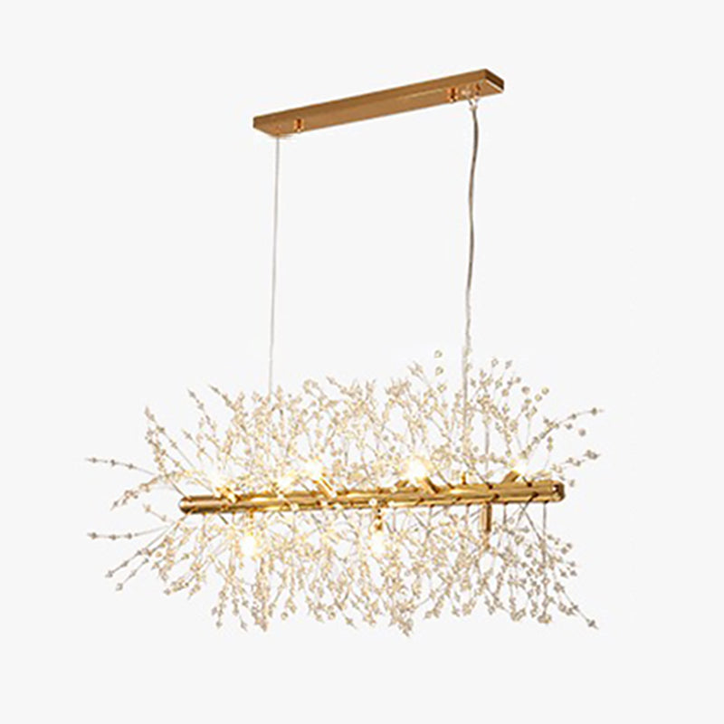 Modern Style Firefly Island Pendant Simple Multi Lights Island Light for Bedroom