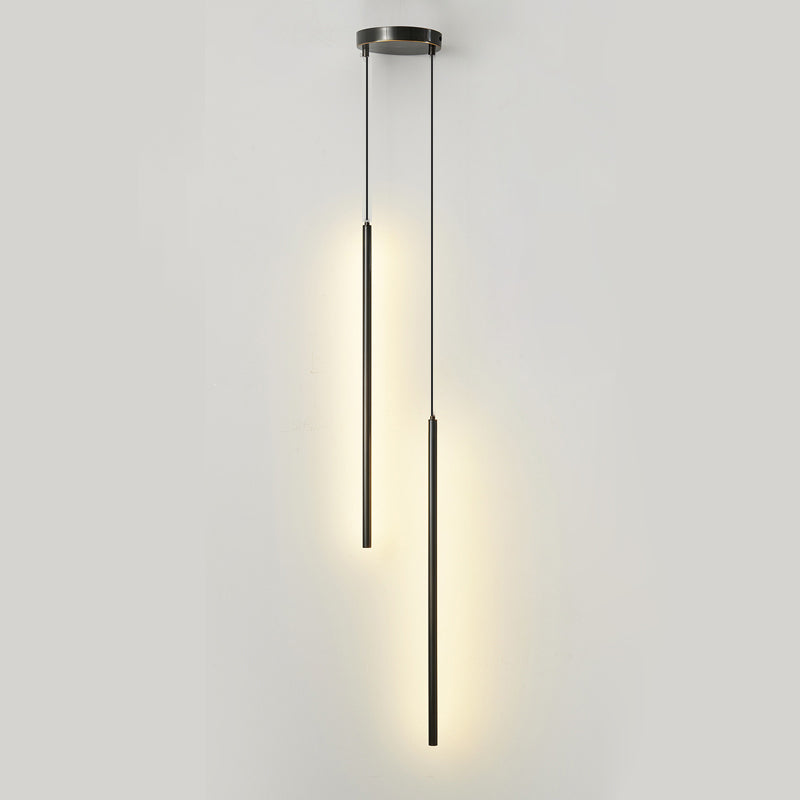 Eigentijdse hangende hanglamp lineaire hanger voor slaapkamer in de woonkamer