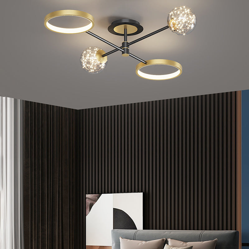 Modernist Flush Mount Fixture Gypsophila LED Flush Ceiling Light Fixtures