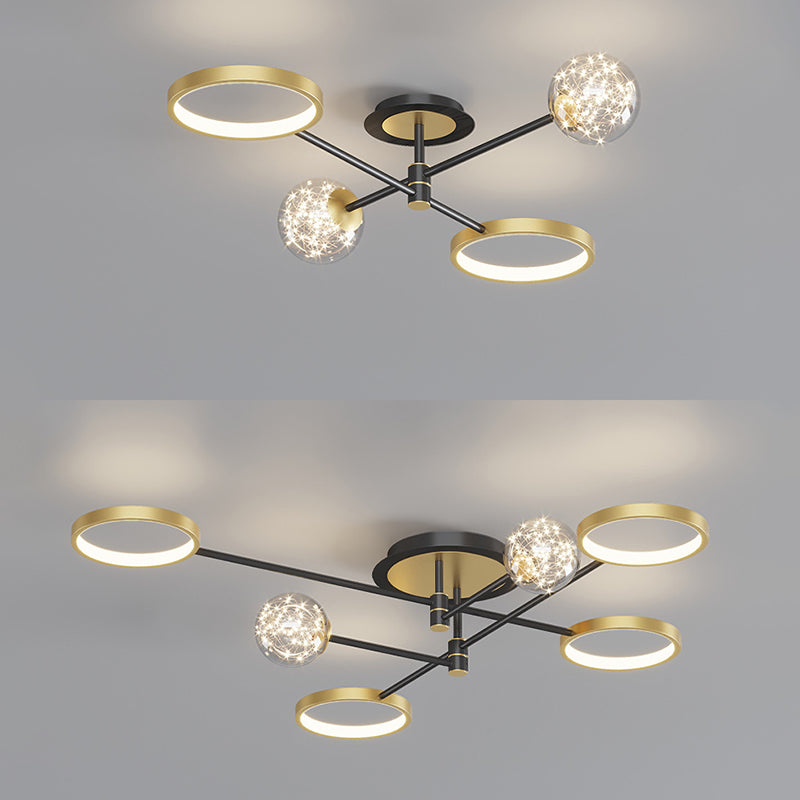 Modernist Flush Mount Fixture Gypsophila LED Flush Ceiling Light Fixtures