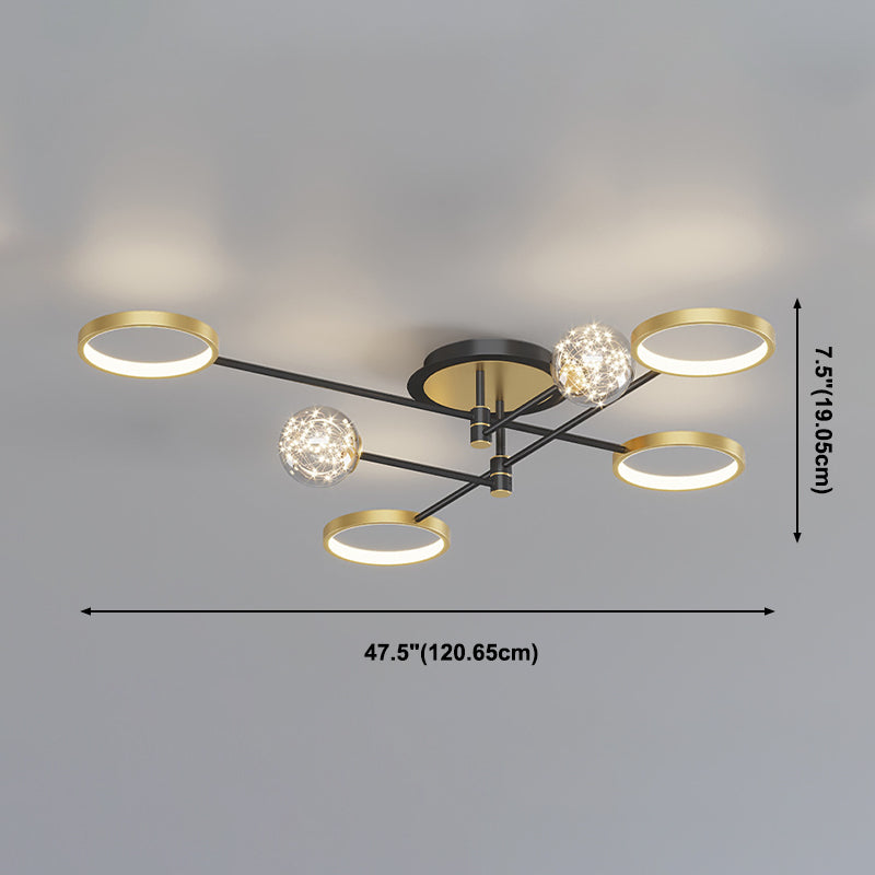 Modernist Flush Mount Fixture Gypsophila LED Flush Ceiling Light Fixtures