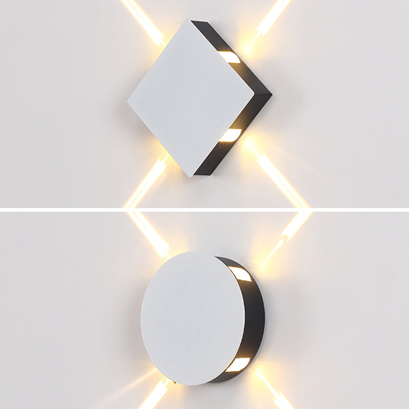 Lámpara de pared contemporánea apliques de pared de aluminio para pasillo de corredor