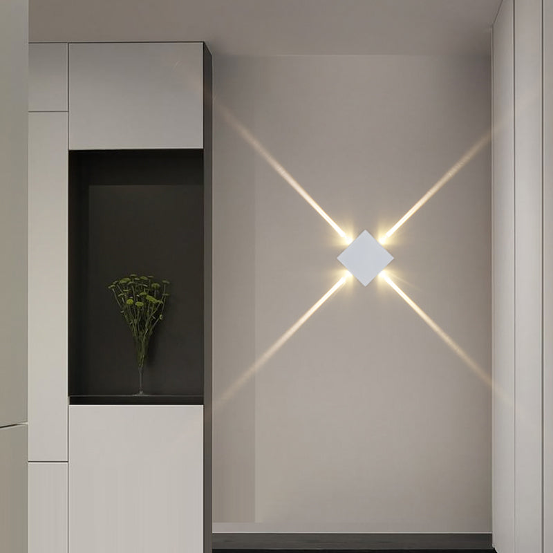 Lámpara de pared contemporánea apliques de pared de aluminio para pasillo de corredor