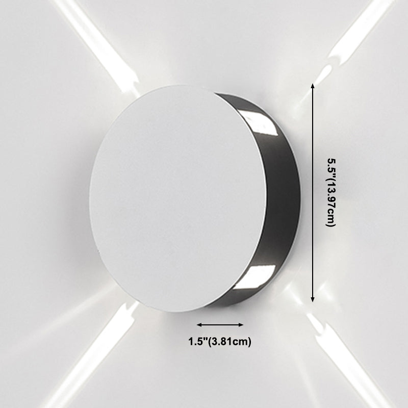 Lámpara de pared contemporánea apliques de pared de aluminio para pasillo de corredor