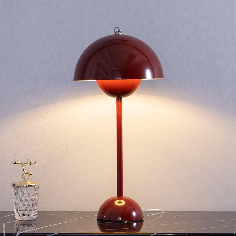 Lampada da tavolo nordica moderna 1 leggero tavolo da tavolo a cupola per sala da studio
