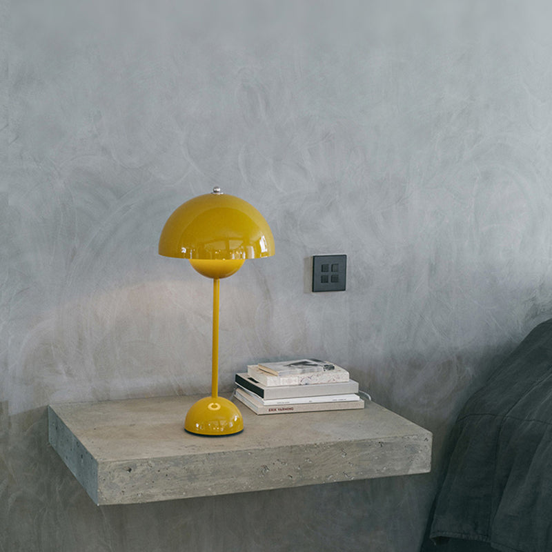 Lampada da tavolo nordica moderna 1 leggero tavolo da tavolo a cupola per sala da studio