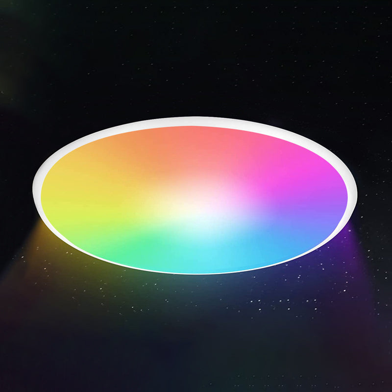 Lampada da soffitto intelligente moderna semplicità forma rotonda acrilica per camera da letto