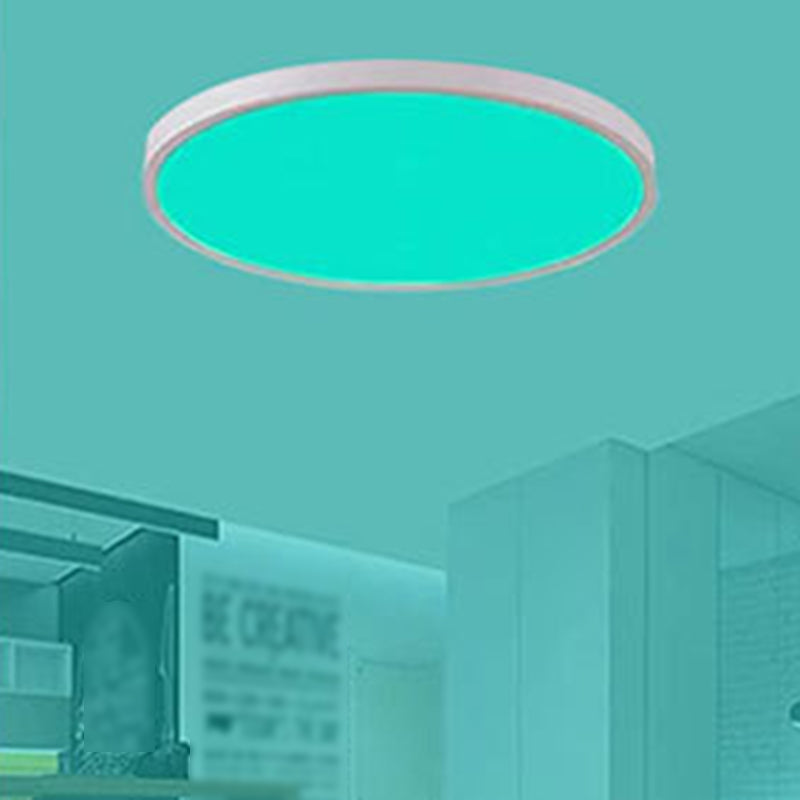 Lampada da soffitto intelligente moderna semplicità forma rotonda acrilica per camera da letto