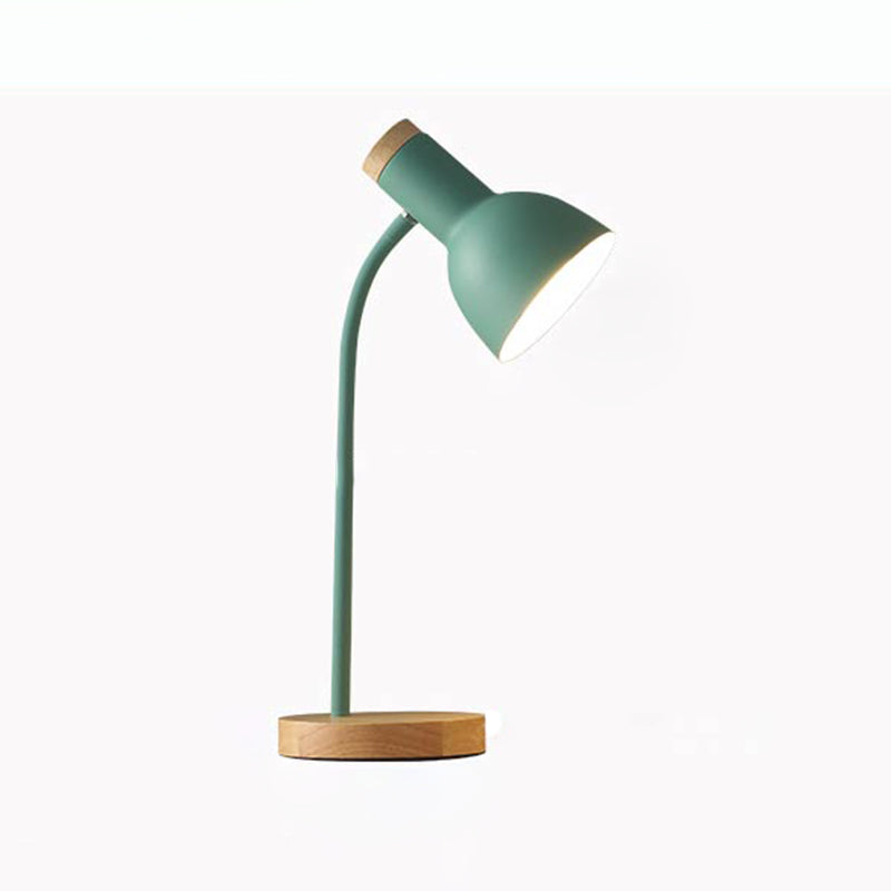 Lampada da tavolo a forma di campana in stile moderno metallico a 1 luci