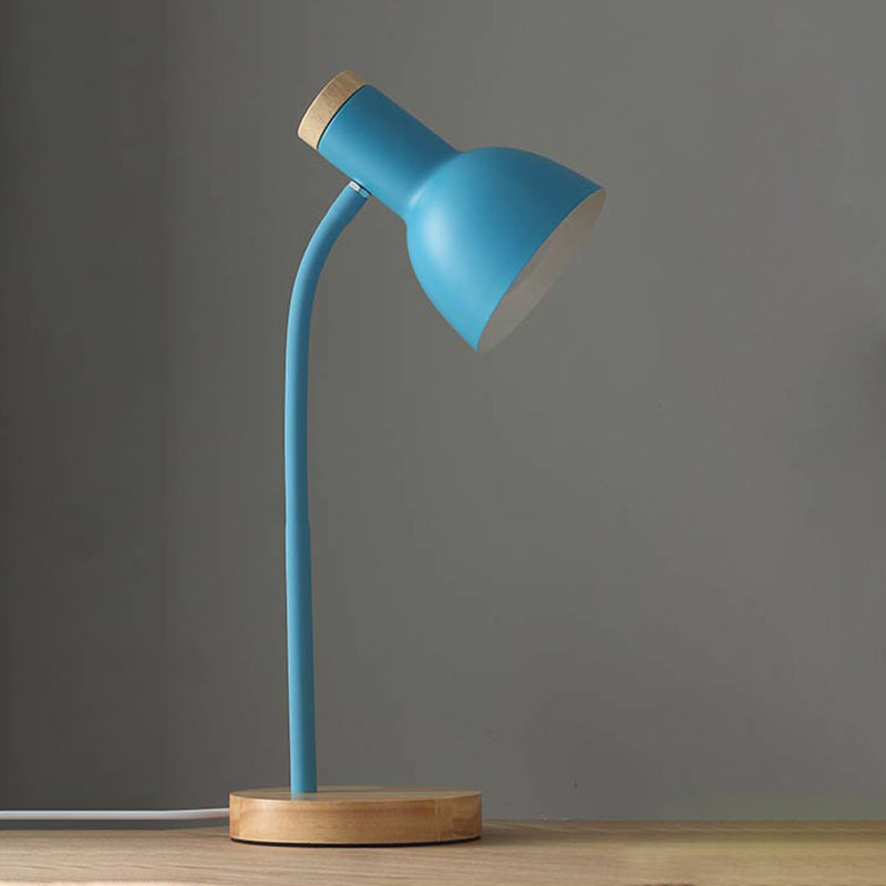 Lampada da tavolo a forma di campana in stile moderno metallico a 1 luci