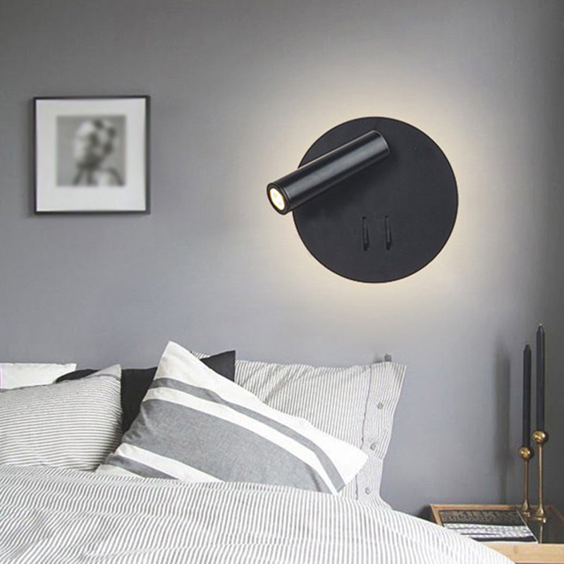 Estilo contemporáneo Luces de lectura de lámpara de luz montado en pared de estilo geométrico