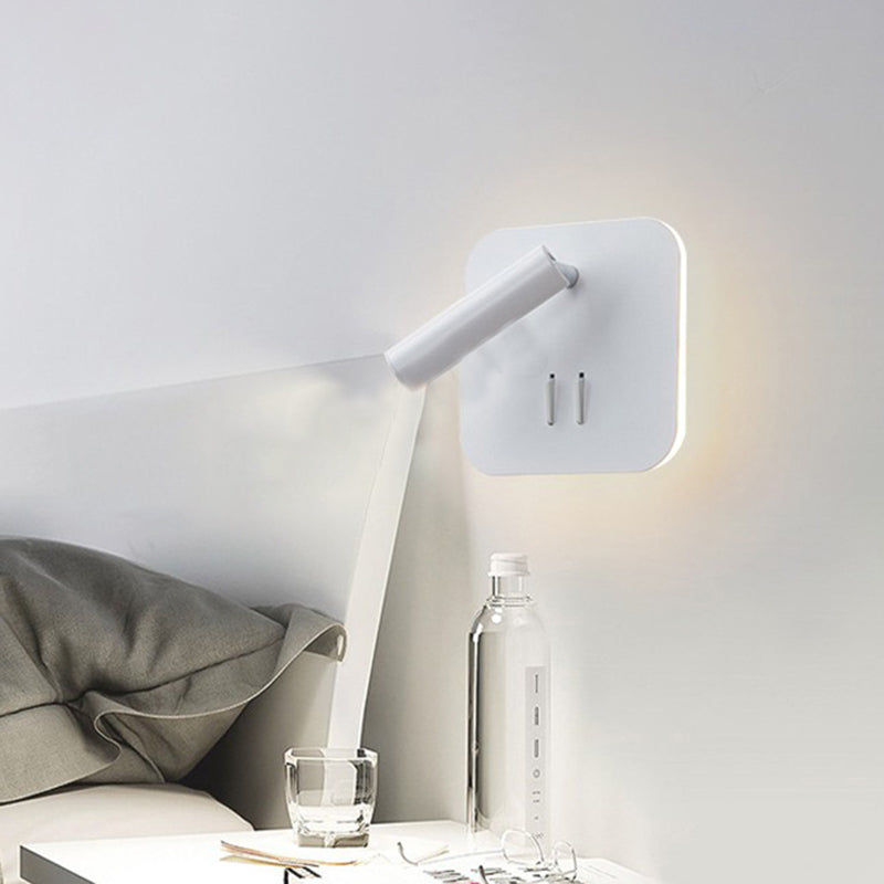 Estilo contemporáneo Luces de lectura de lámpara de luz montado en pared de estilo geométrico