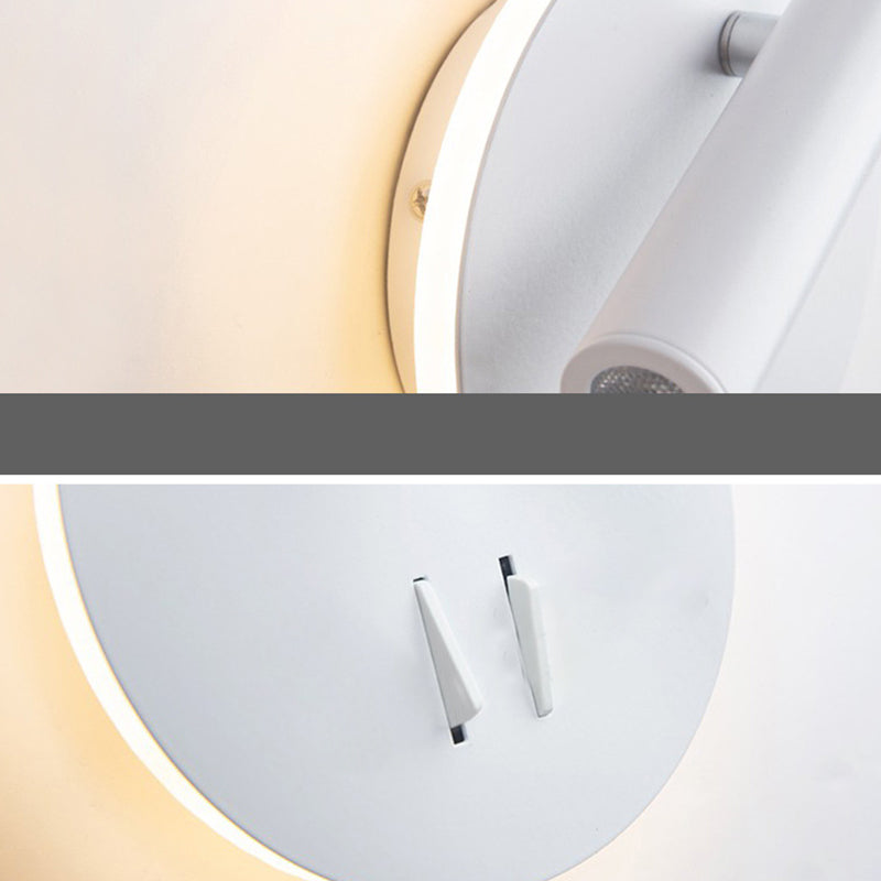 Estilo contemporáneo Luces de lectura de lámpara de luz montado en pared de estilo geométrico