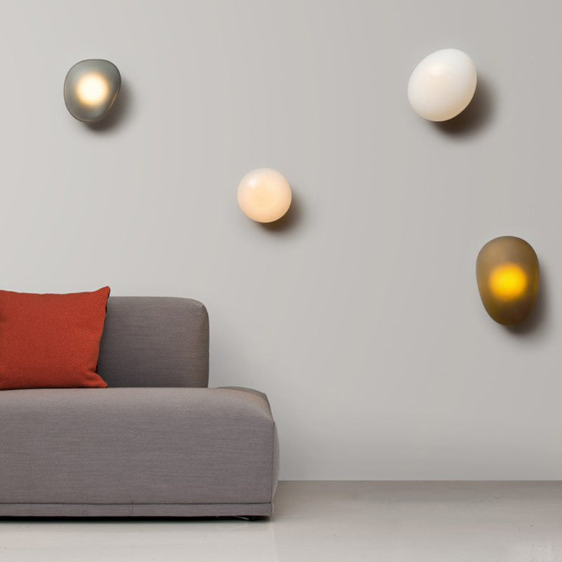 Modern Style Geometric Wall Sconce Lights Glass 1 Light Wall Mount Lighting