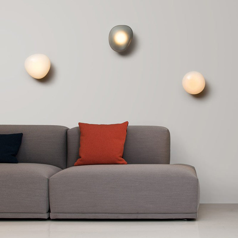 Modern Style Geometric Wall Sconce Lights Glass 1 Light Wall Mount Lighting