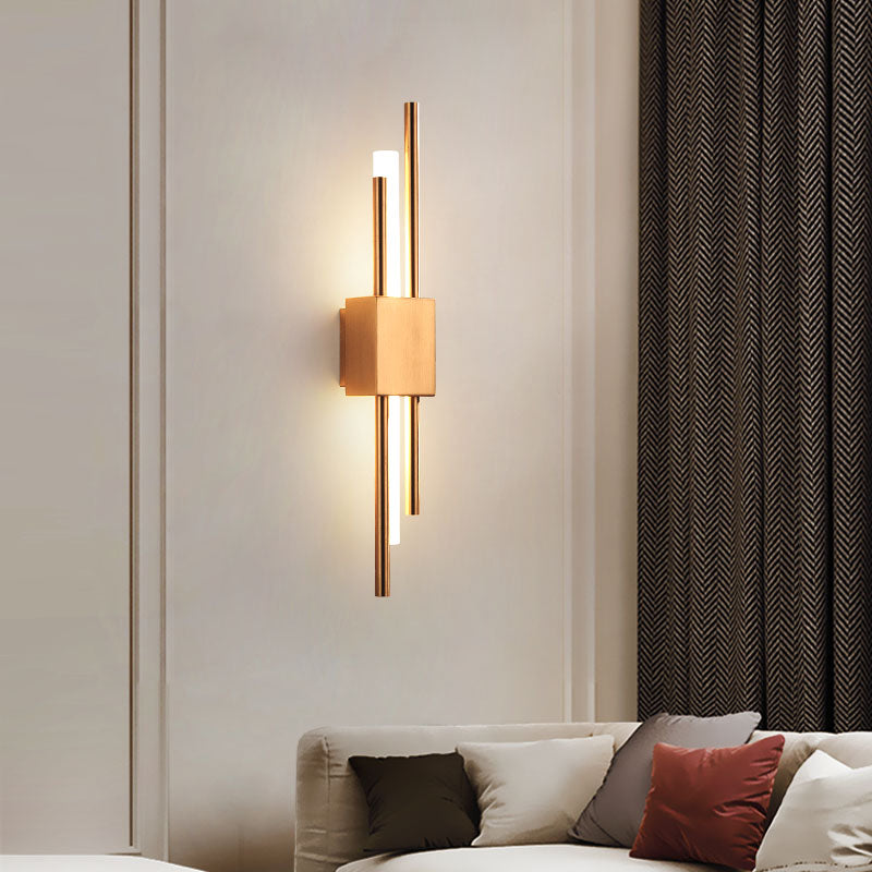 Luces de apliques de pared de tubo de estilo moderno 1 iluminación de montaje de pared ligero