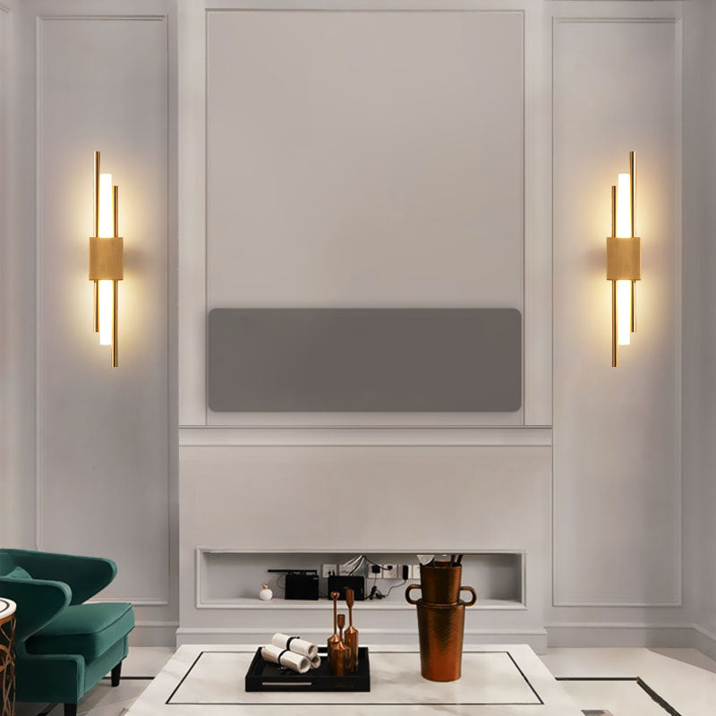 Luces de apliques de pared de tubo de estilo moderno 1 iluminación de montaje de pared ligero