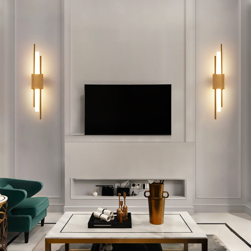 Luces de apliques de pared de tubo de estilo moderno 1 iluminación de montaje de pared ligero
