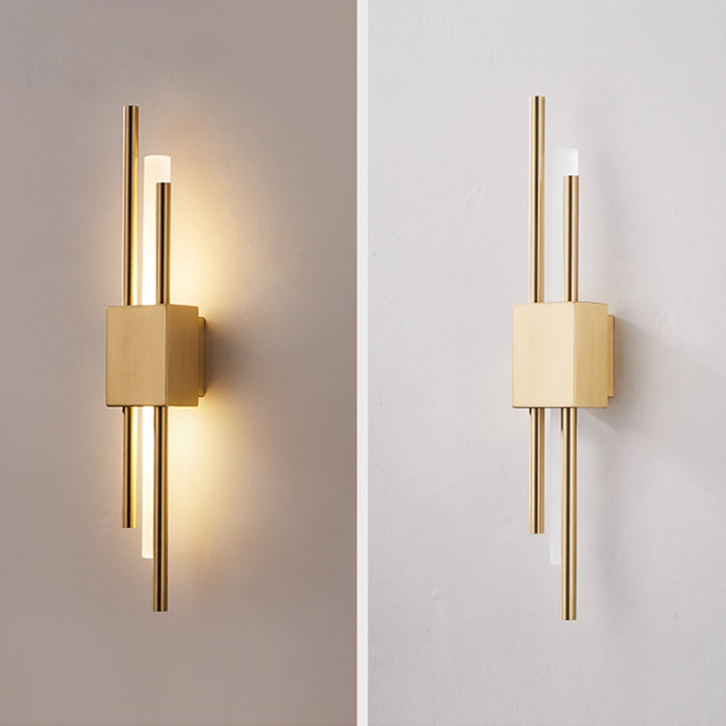 Luces de apliques de pared de tubo de estilo moderno 1 iluminación de montaje de pared ligero