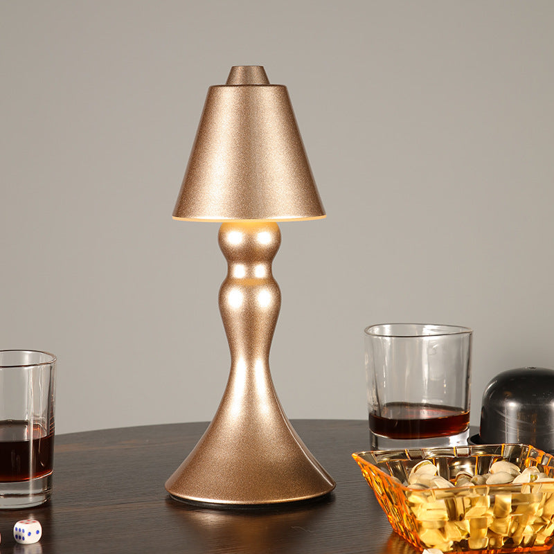 Cono a 1 luce da tavolo leggera con porto USB lampada da tavolo creativa moderna per barra