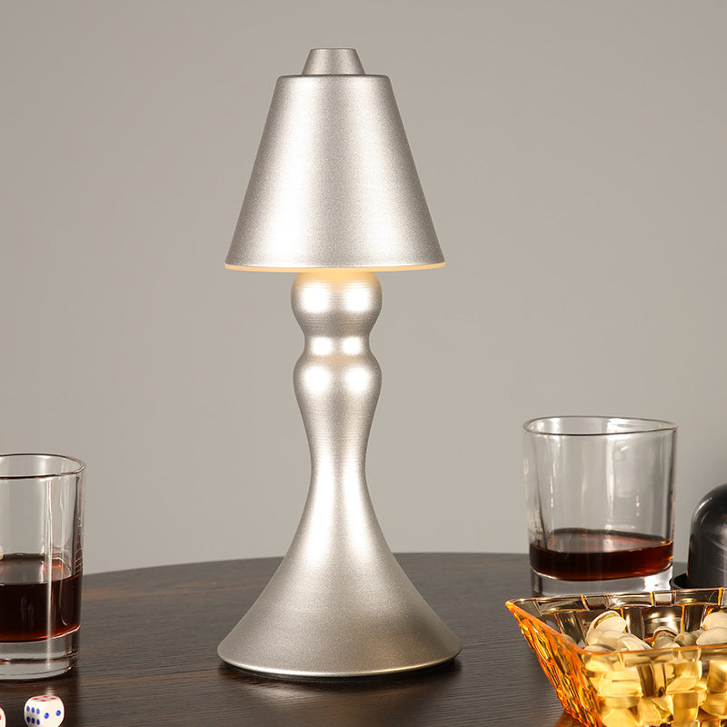 Cono a 1 luce da tavolo leggera con porto USB lampada da tavolo creativa moderna per barra