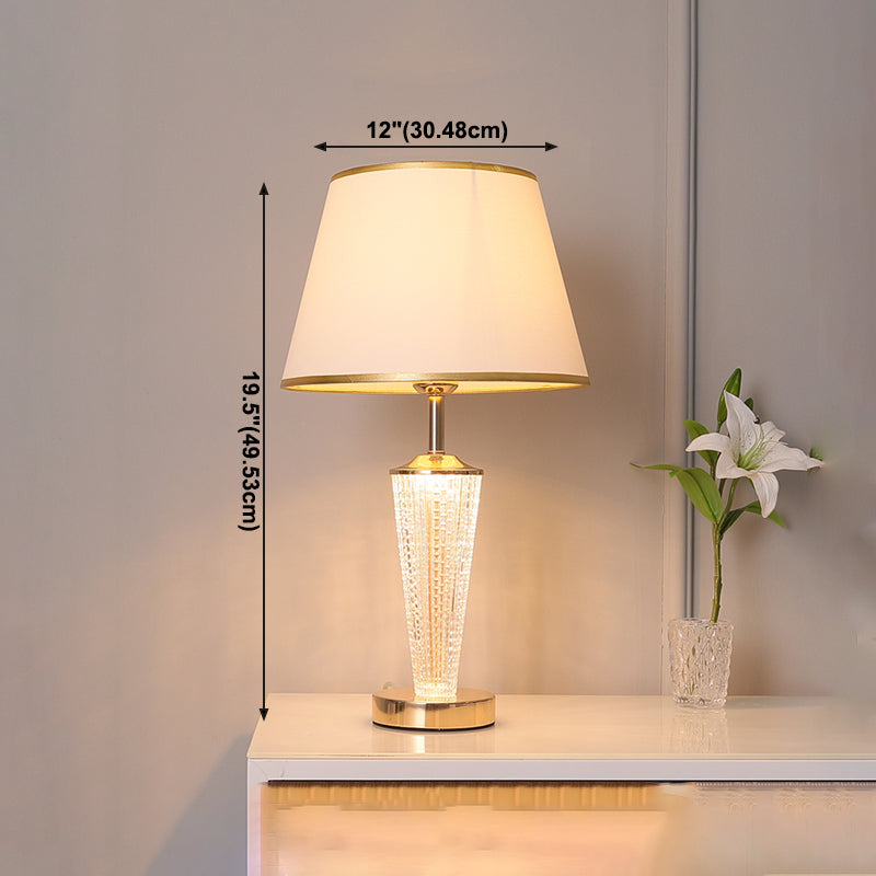 1-licht tafellicht eigentijdse gouden glazen tafellamp voor woonkamer