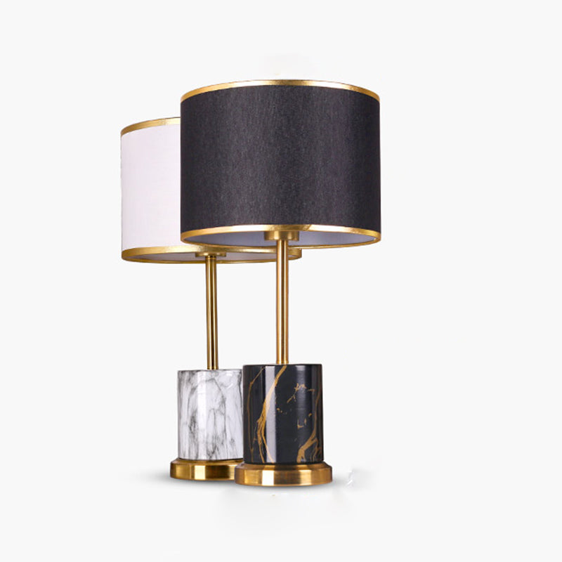 Lámpara de mesa de metal de 1 luces posmoderna con luz de mesa de control táctil