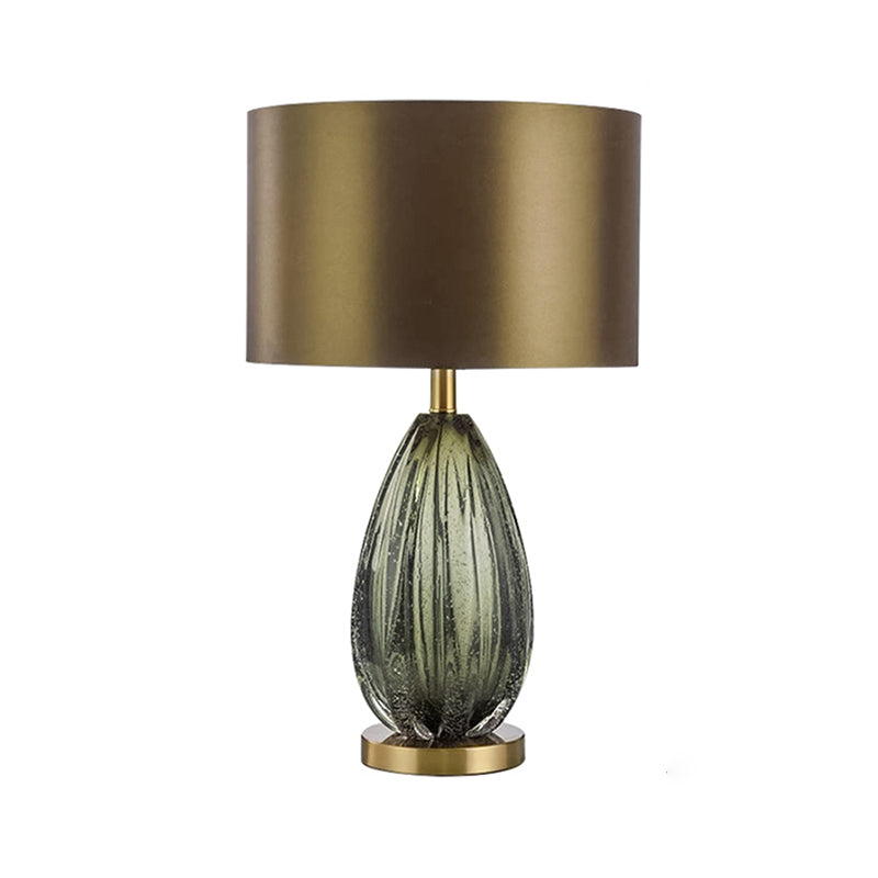 Lampada da tavolo contemporanea a 1 luce Green Metal Table Light per soggiorno