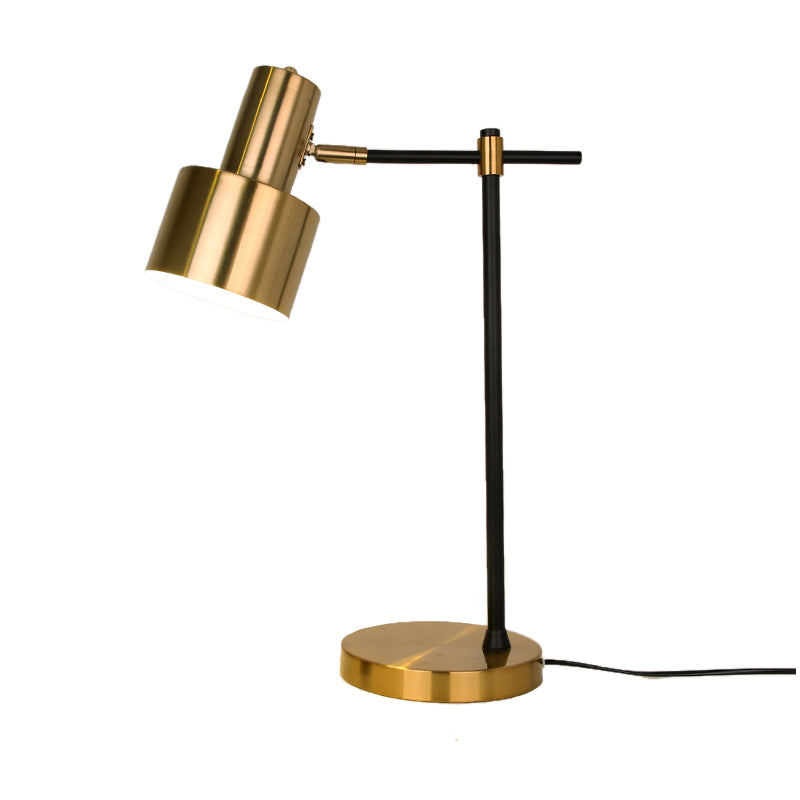 Lampada da tavolo a forma di campana in stile moderno Lampada da comodino a luce singola in metallo
