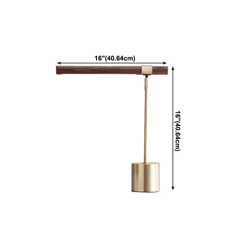 Lámpara de mesa lineal de estilo moderno lámpara de mesita de noche de 1 luces
