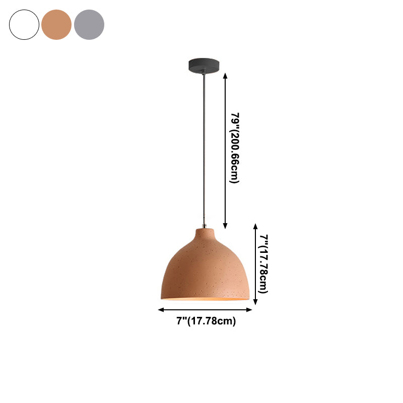 Moderne kreative Makkaron -Anhänger Hängende Lampe mit schmiedeeisernen Kuppel mit Harzschatten