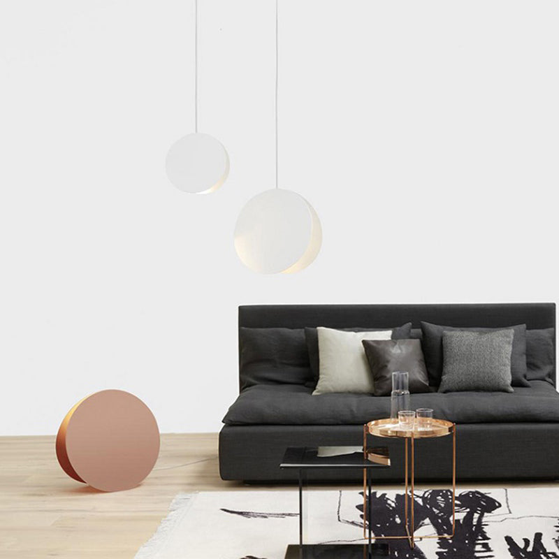 Moderne artistieke macaron hanglamp lakte ijzeren cirkelvormige hangende lamp voor binnenruimtes