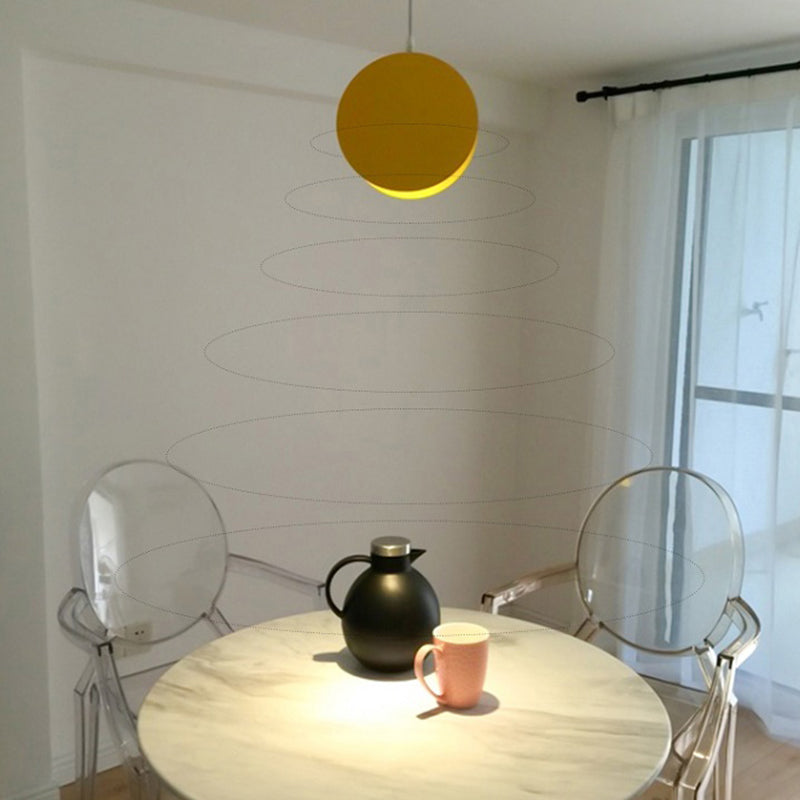 Moderne artistieke macaron hanglamp lakte ijzeren cirkelvormige hangende lamp voor binnenruimtes