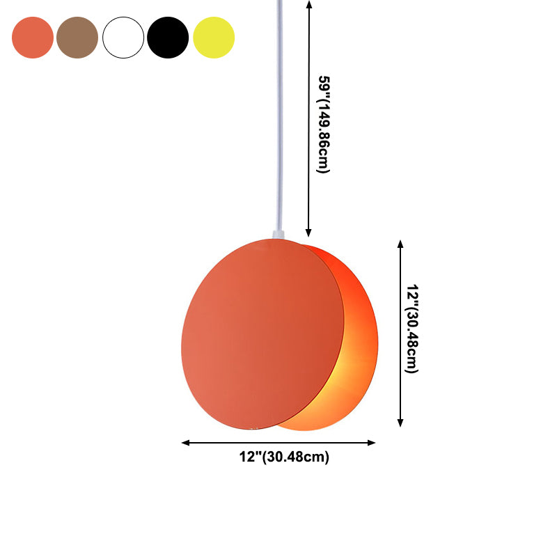 Moderne artistieke macaron hanglamp lakte ijzeren cirkelvormige hangende lamp voor binnenruimtes