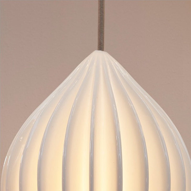 Style moderne Unique nuance suspendue en verre léger 1 pendentif léger pour escalier